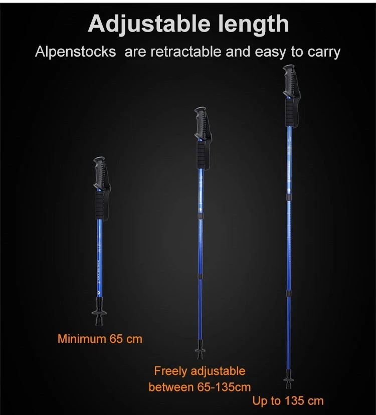adjustable outdoor products trekking pole